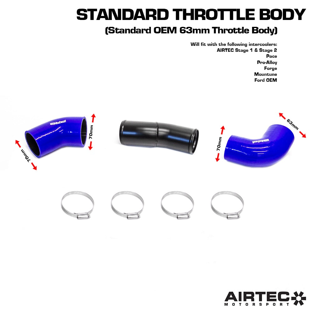 AIRTEC Motorsport 70mm Cold Side Boost Pipe for Mk2 Focus RS