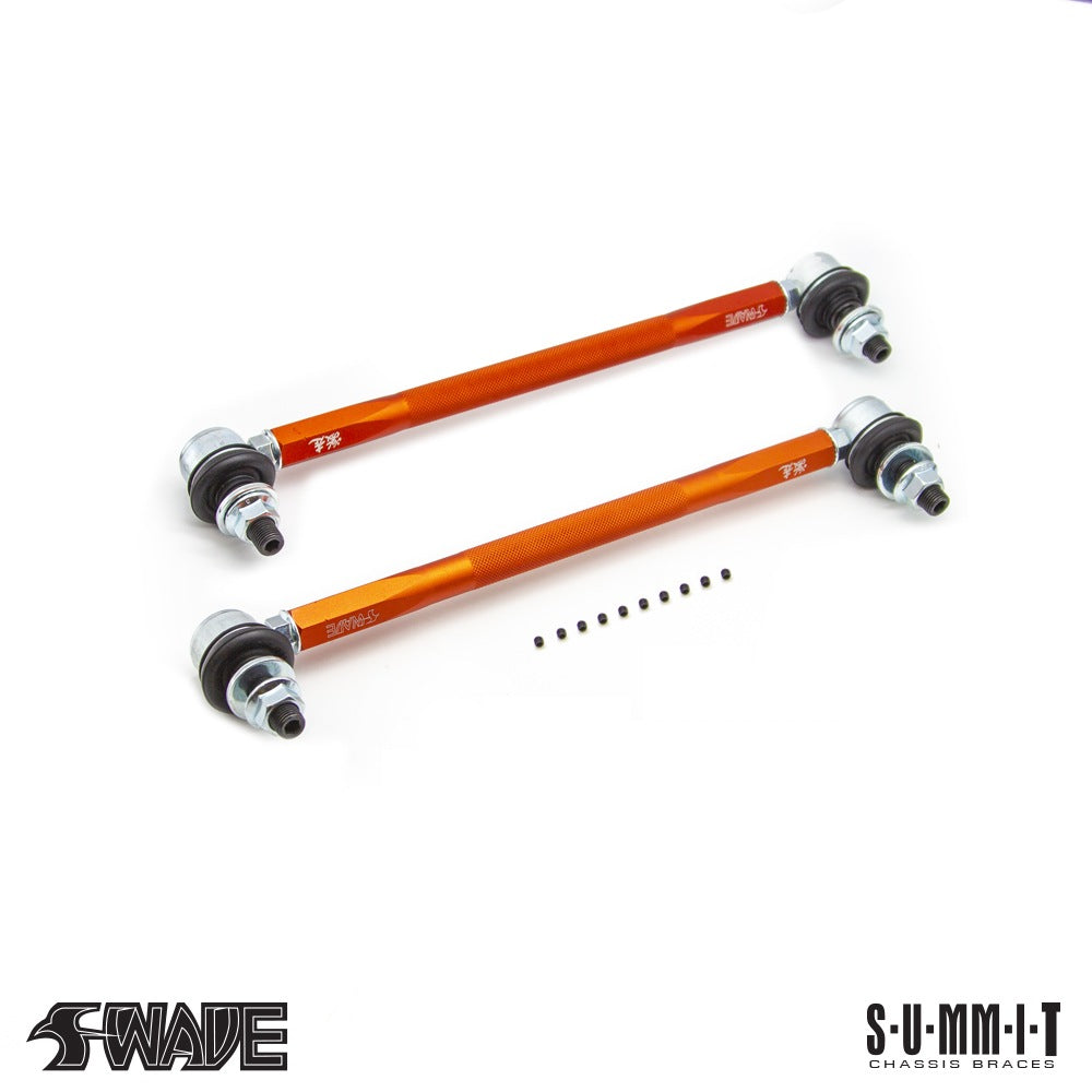 SWAVE & SUMMIT Adjustable Stabilizer Links 320 - 360mm for Toyota Yaris GR & VW Golf 7/8