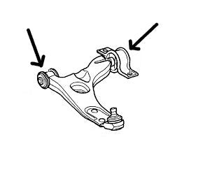 Ford Focus MK2 ALL MODELS (2005-2010) Front Suspension Arm Bushes