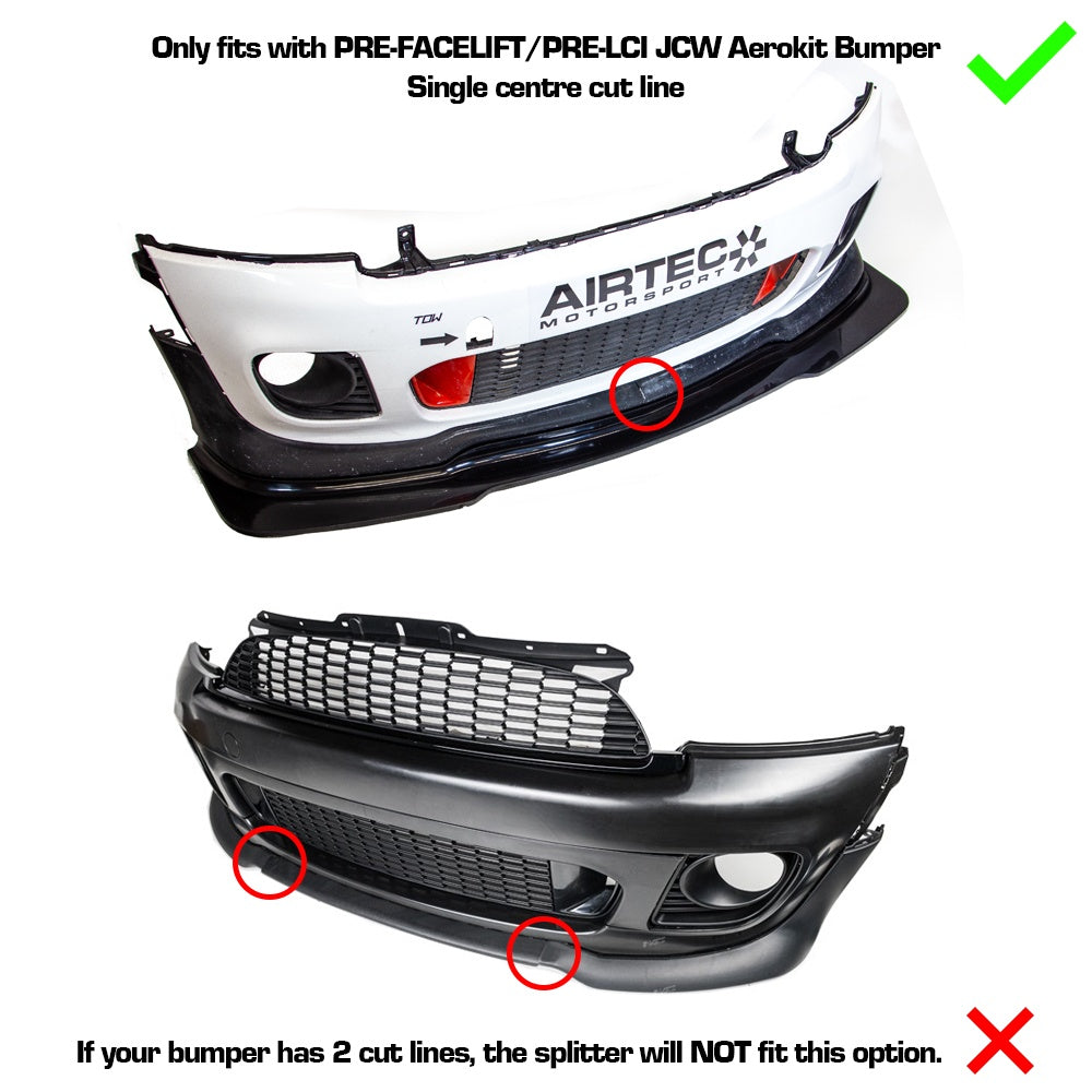 AIRTEC Motorsport Front Splitter for Mini R56 Cooper S (PRE-FACELIFT/PRE-LCI JCW Bumper)