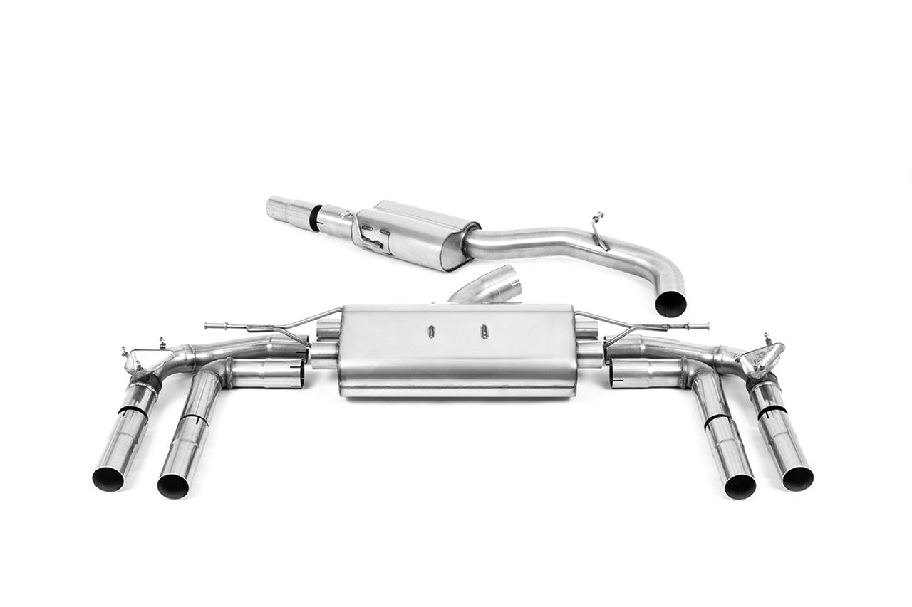 Milltek Audi TT Mk2 3.2 quattro 2006-2010 Cat-back Exhaust - Non Resonated - SSXAU258