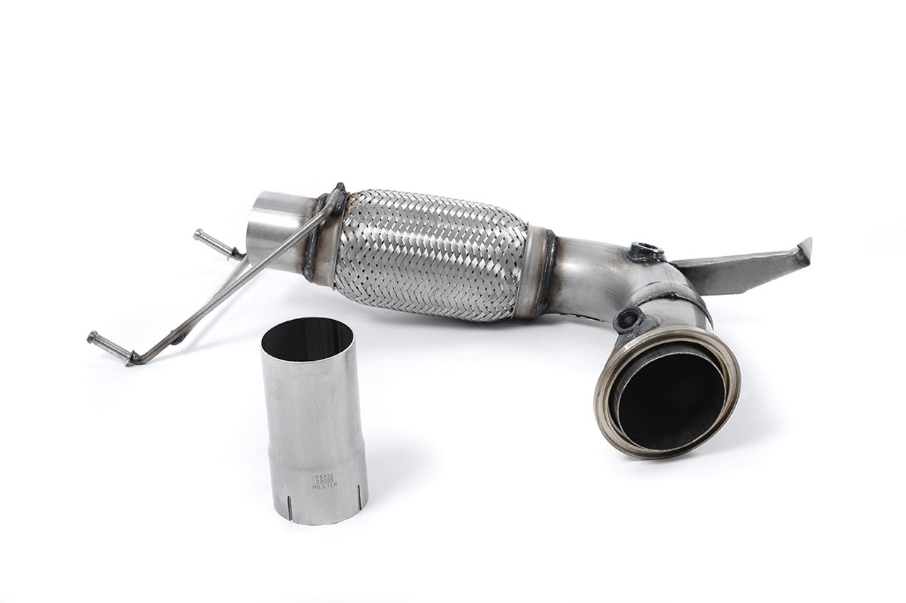 Milltek New Mini Mk3 (F56) Cooper 1.5T (Pre-LCI only) 2014-2018 Large-bore Downpipe and De-cat Exhaust - Fits Milltek System