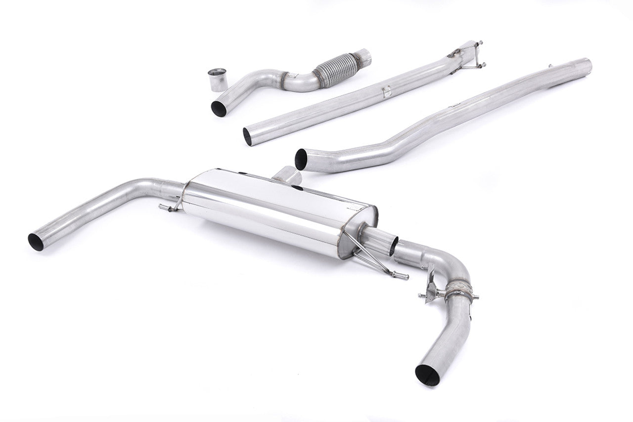 Milltek Mercedes A-Class A35 AMG 2.0 Turbo (Saloon/Sedan Only - OPF/GPF Models) 2019-2023 Large Bore Downpipe and Hi-Flow Sports Cat Exhaust - SSXMZ151