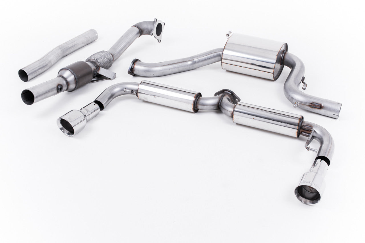 Milltek Volkswagen Scirocco R 2009-2016 Turbo-back including Hi-Flow Sports Cat Exhaust - 3