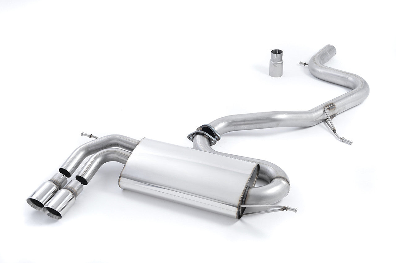 Milltek Audi A3 2.0 TFSI quattro Sedan 8V (US-only) 2014-2020 Large-bore Downpipe and De-cat Exhaust - SSXVW264