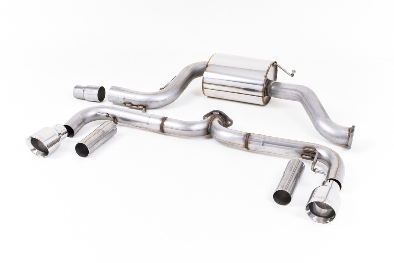 Milltek Audi A3 2.0 TFSI quattro Sedan 8V (US-only) 2014-2020 Large-bore Downpipe and De-cat Exhaust - SSXVW348