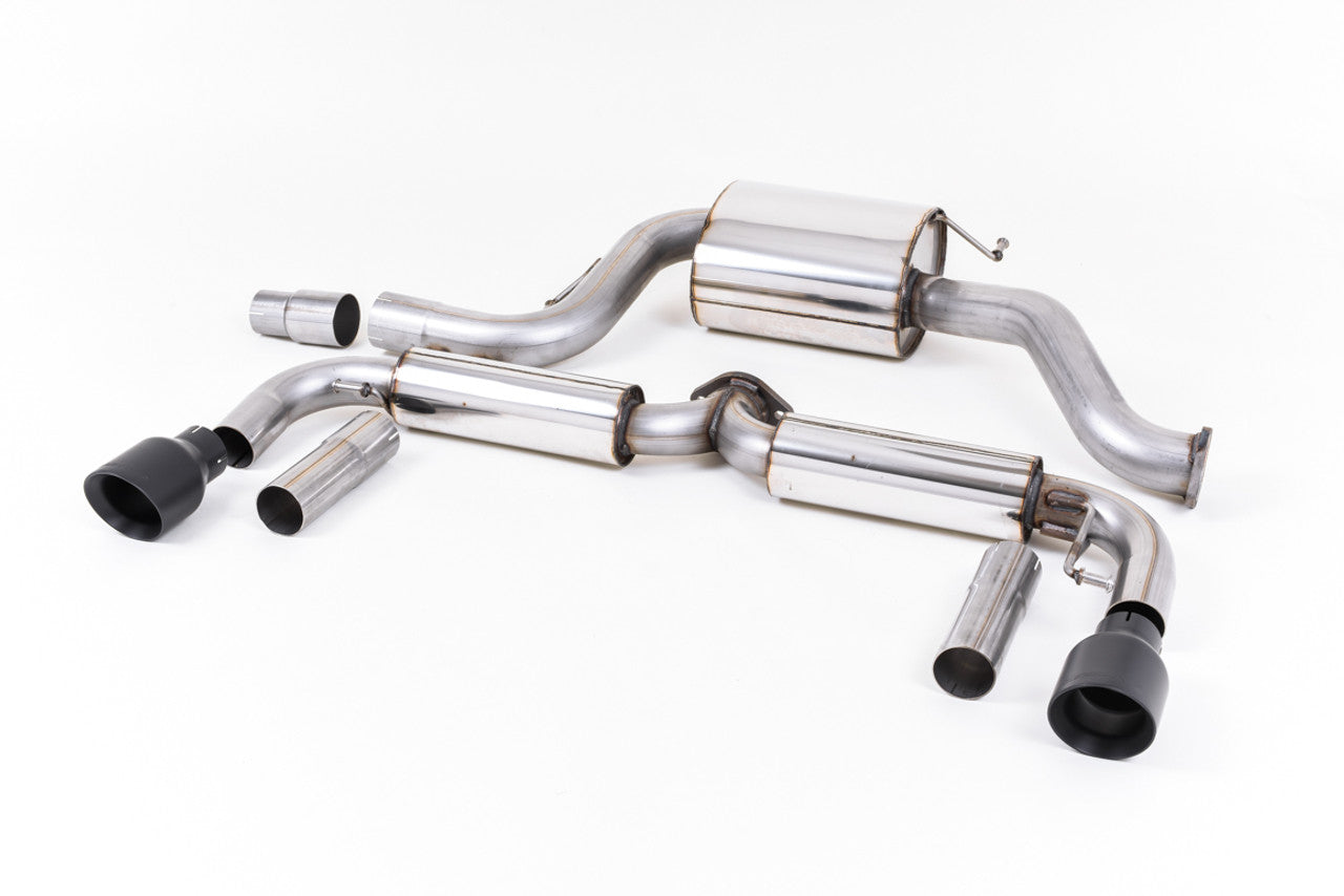 Milltek Audi A3 2.0 TFSI quattro Sedan 8V (US-only) 2014-2020 Large-bore Downpipe and De-cat Exhaust - SSXVW348