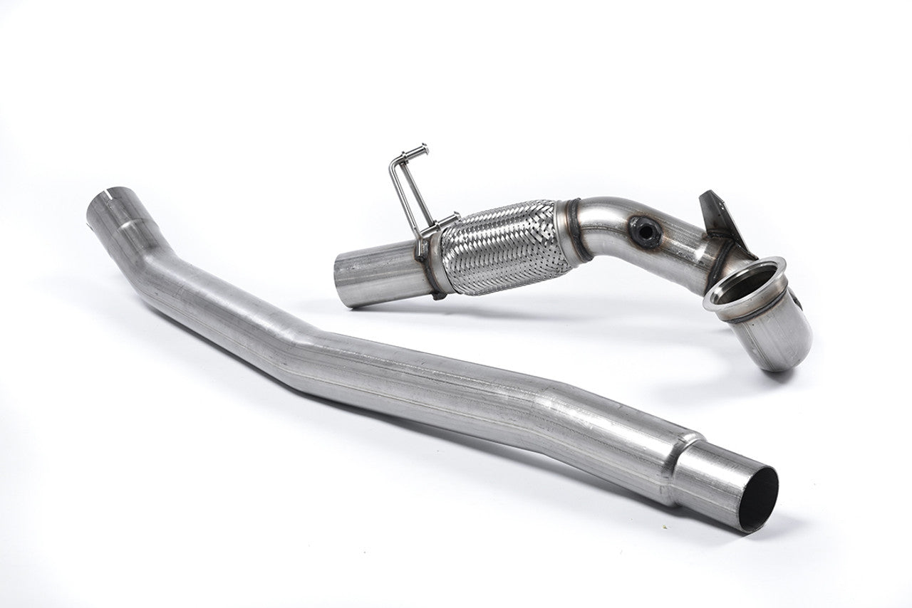 Milltek Audi A3 2.0 TFSI quattro Sedan 8V (US-only) 2014-2020 Large-bore Downpipe and De-cat Exhaust - SSXVW348