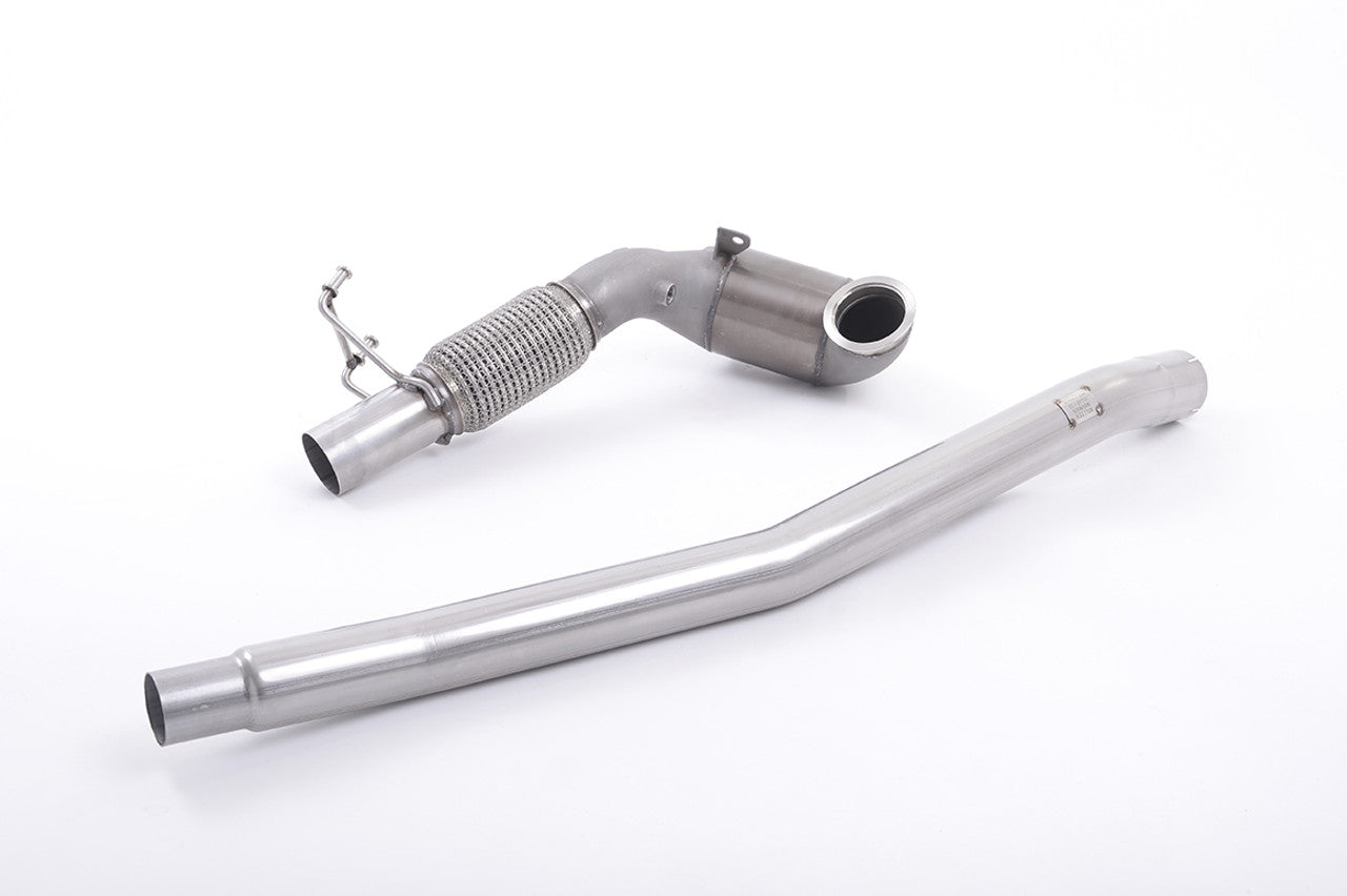 Milltek Audi A3 2.0 TFSI quattro Sedan 8V (US-only) 2014-2020 Large Bore Downpipe and Hi-Flow Sports Cat Exhaust - SSXVW349