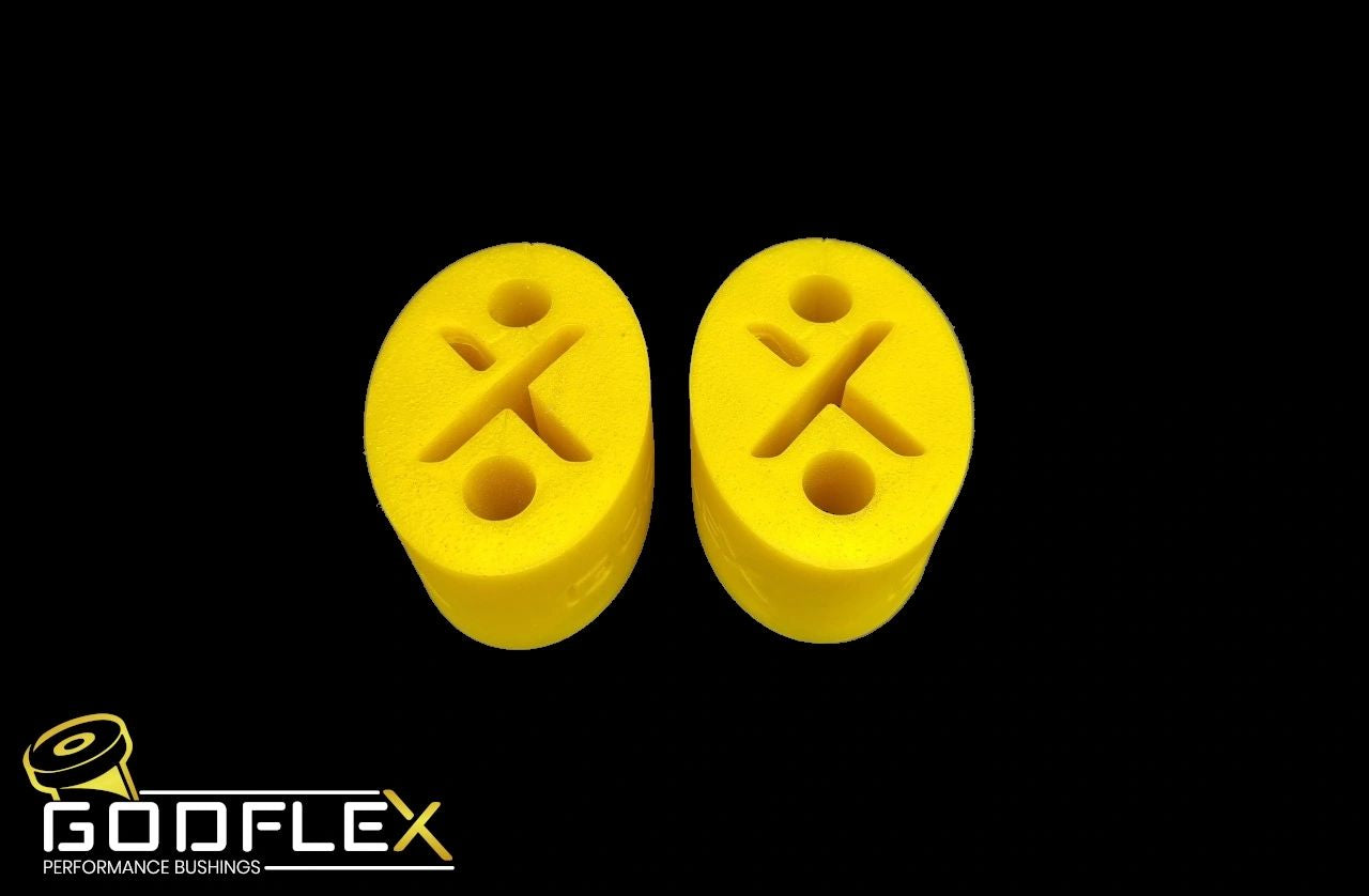 VW Golf Mk6 Inc R/GTi Rigid Exhaust Mount Hanger Bushes Pair