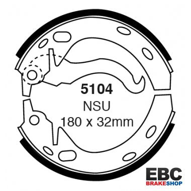 EBC Brake Shoes 5104