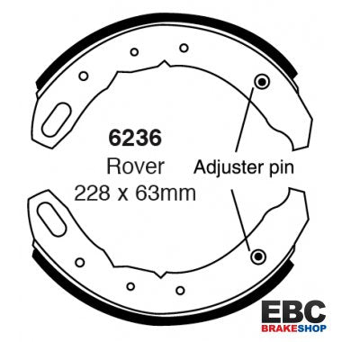 EBC Brake Shoes 6236