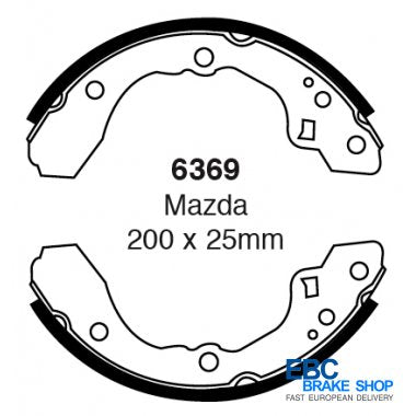 EBC Brake Shoes 6369