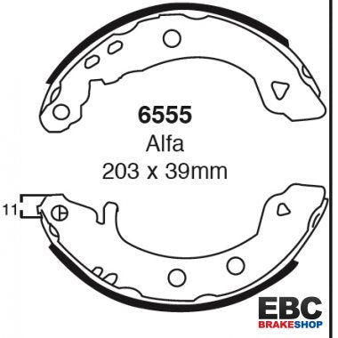 EBC Brake Shoes 6555