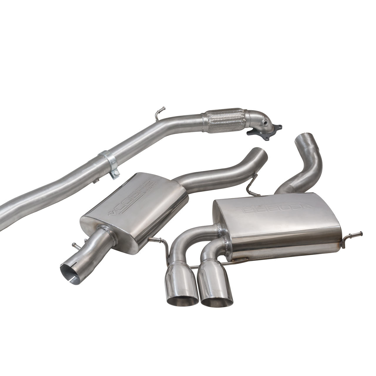 Audi A3 (8P) 2.0 TFSI Quattro (3 Door) Turbo Back Performance Exhaust