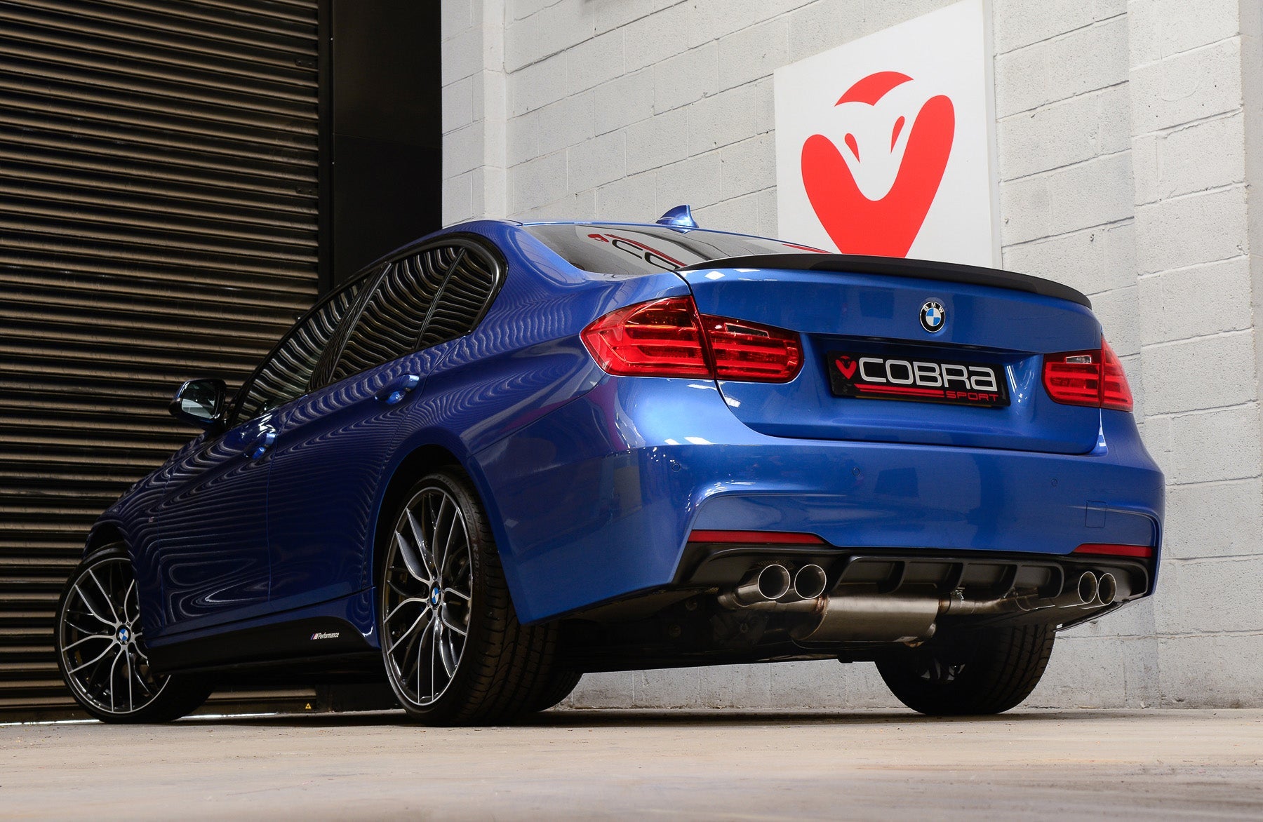 BMW 325D (F30 LCI/F31 LCI) (2015-19) Quad Exit M3 Style Performance Exhaust Conversion