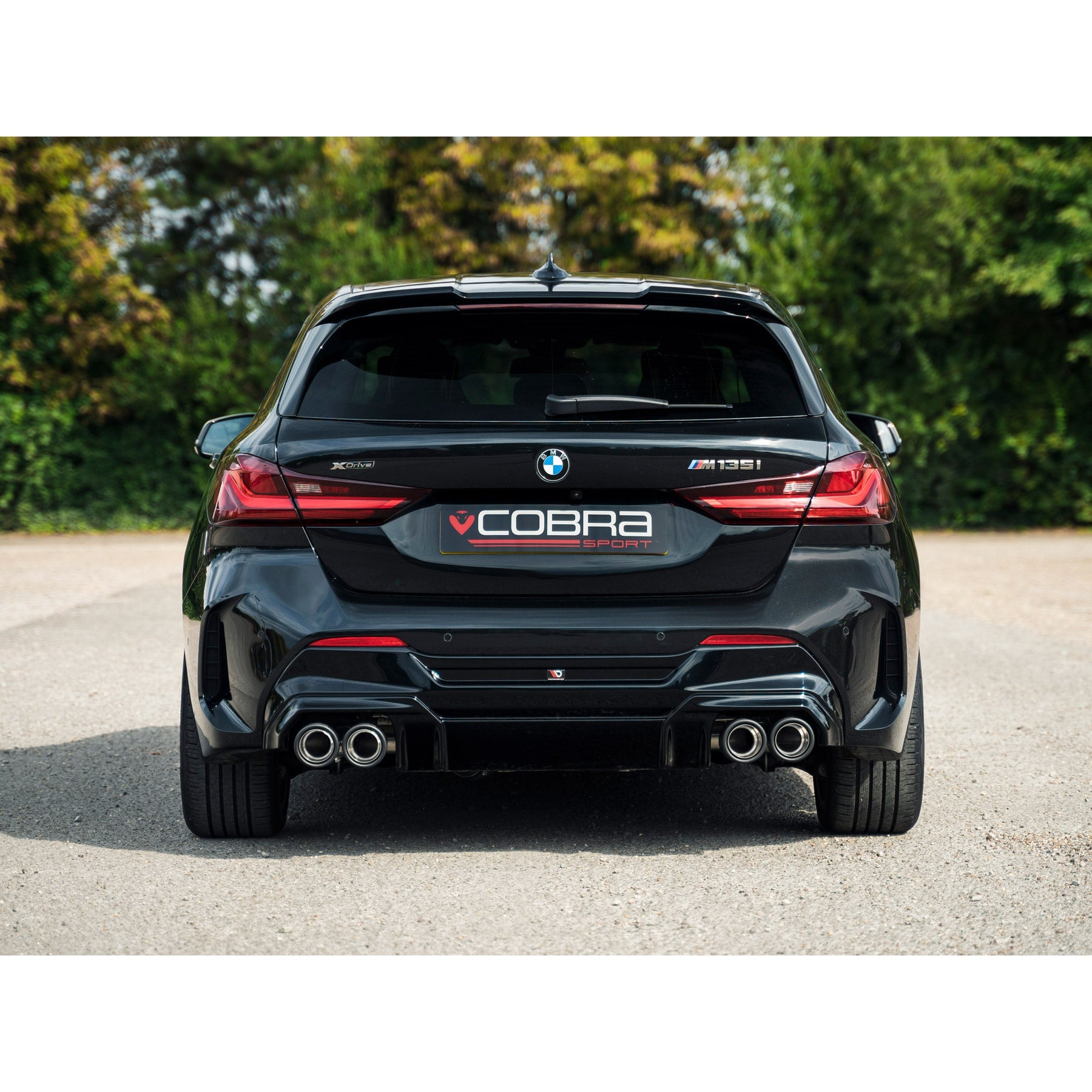 BMW M135i (F40) Venom Quad Exit Turbo Back M3 Style Race Box Delete Performance Exhaust