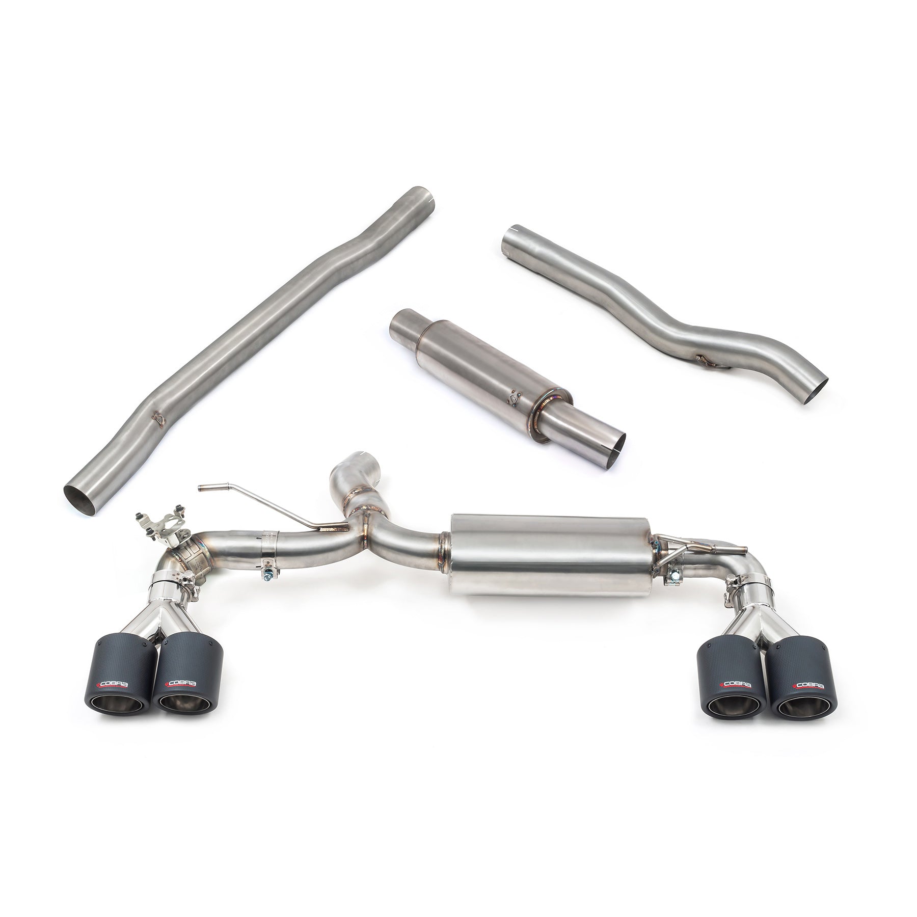 BMW M135i (F40) Quad Exit M3 Style Cat Back Performance Exhaust