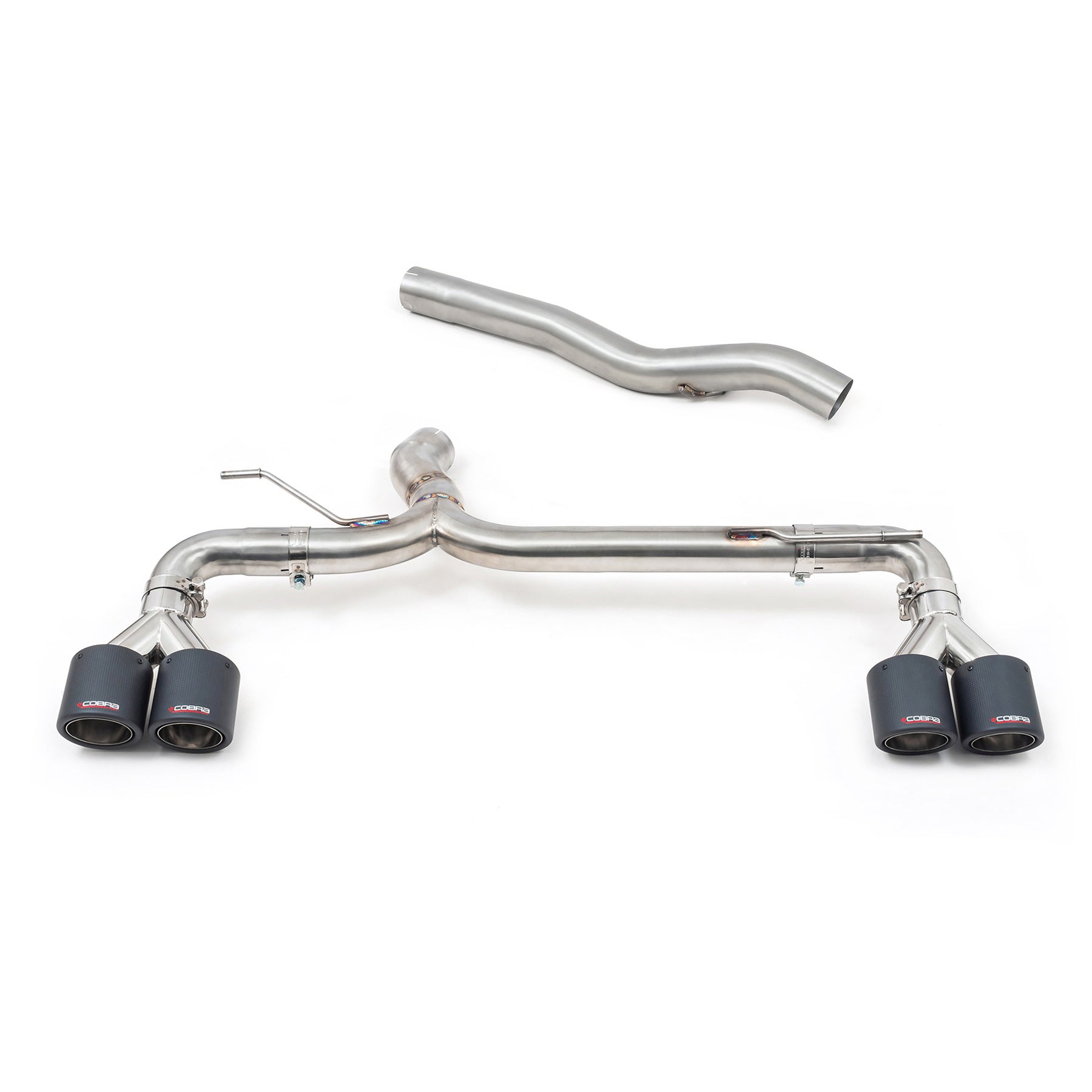 BMW M135i (F40) Quad Exit GPF/PPF Back Non-Valved Race Box Delete M3 Style Performance Exhaust