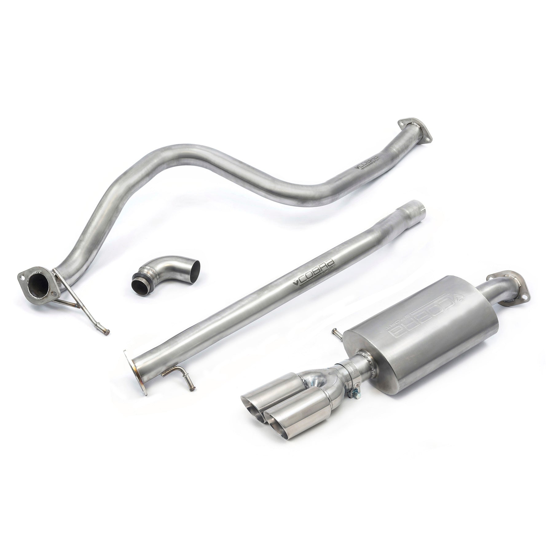 Ford Fiesta (Mk8) 1L EcoBoost ST-Line (ST Style) Twin Tip Cat Back Performance Exhaust