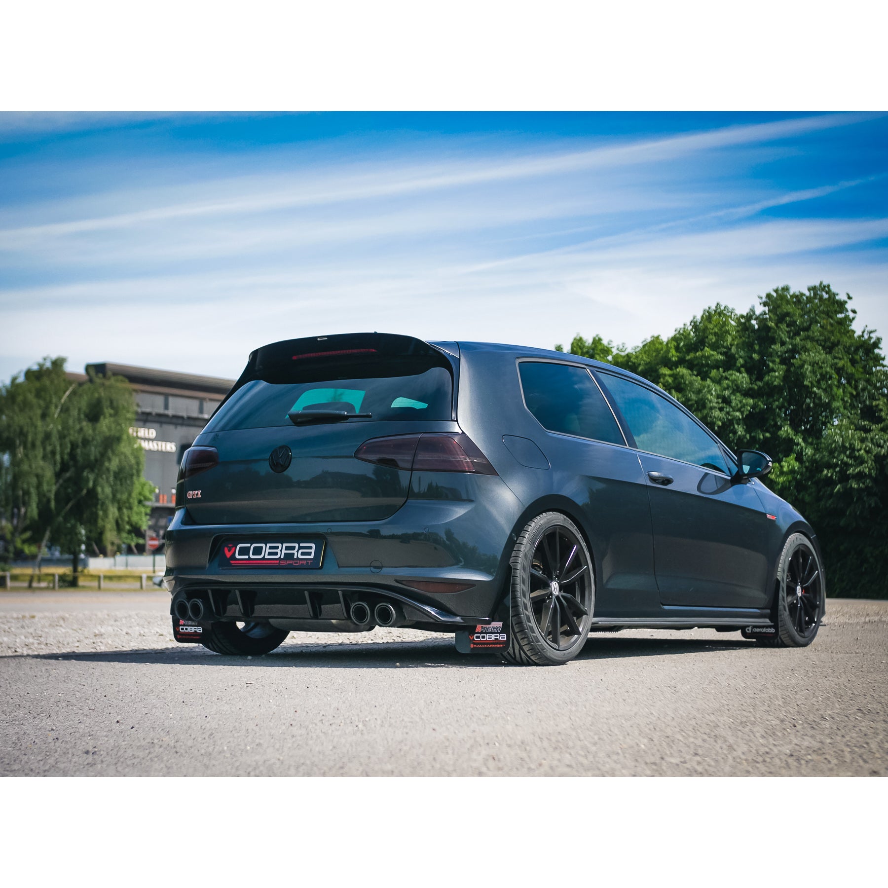 VW Golf GTI (Mk7) 2.0 TSI (5G) (12-17) Quad Exit Venom Box Delete Race Cat Back Golf R Style Performance Exhaust