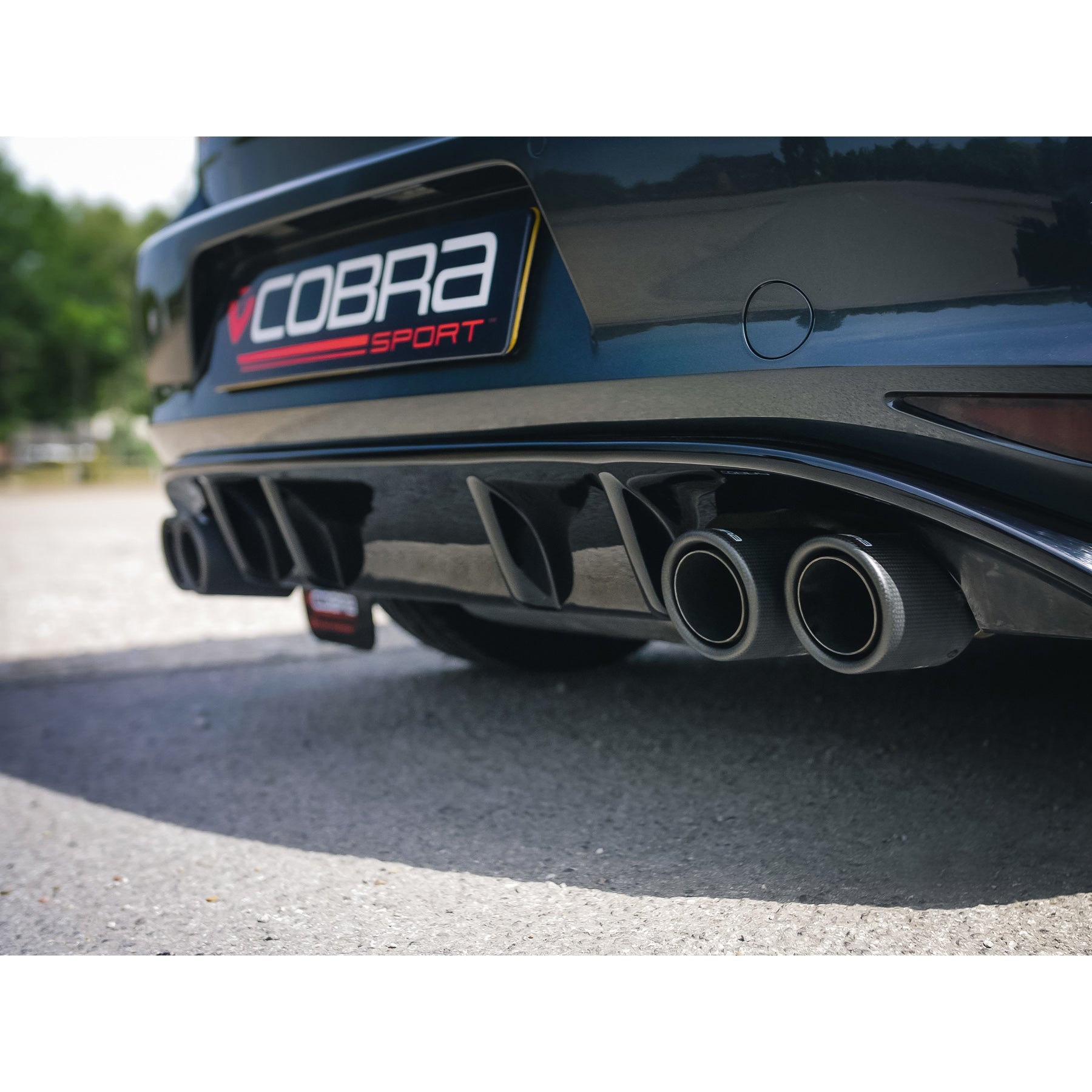 VW Golf GTI (Mk7) 2.0 TSI (5G) (12-17) Quad Exit Race Rear Axle Back (back box delete) Golf R Style Performance Exhaust