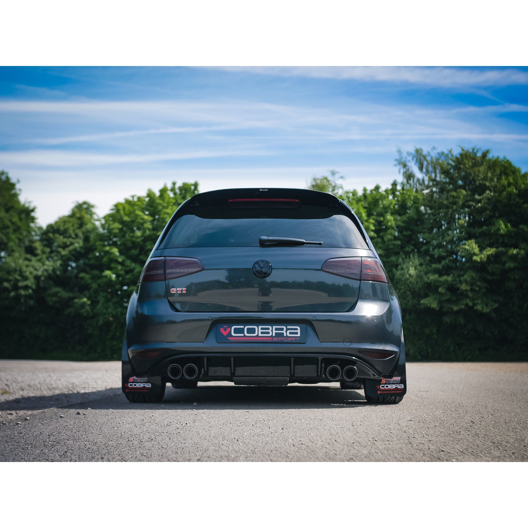 VW Golf GTI (MK7) 2.0 TSI (5G) (12-17) Quad Exit Cat Back Golf R Style Performance Exhaust