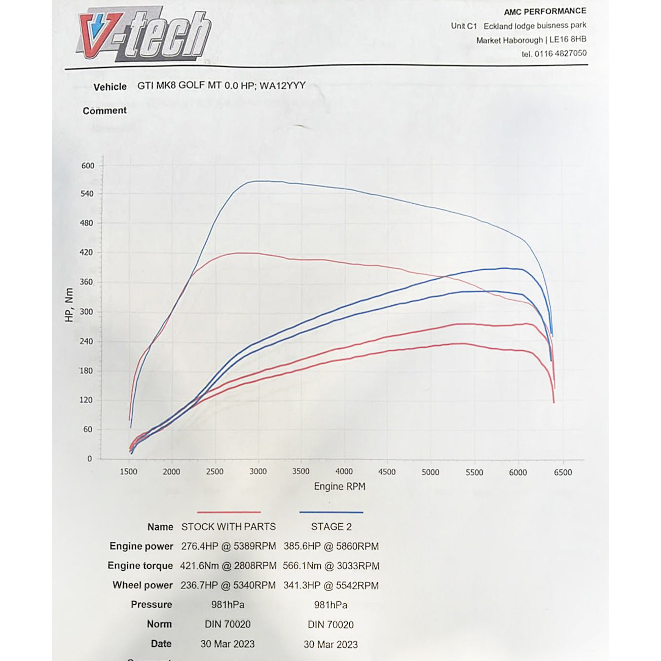 VW Golf GTI (Mk8) 2.0 TSI (20>) Front Downpipe Sports Cat / De-Cat Performance Exhaust