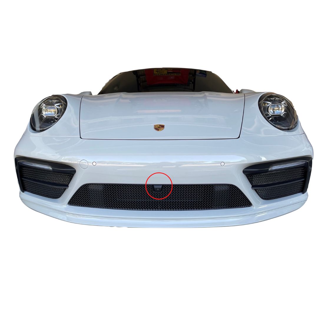 Zunsport Porsche 992 Carrera (Sport Design Package) FDC 2019 - Full Grille Set Black - Front Driving Camera