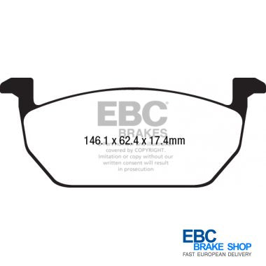 EBC Greenstuff Brake Pads DP22225