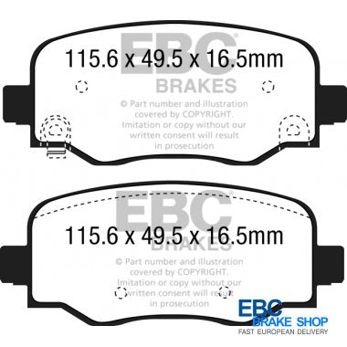 EBC Greenstuff Brake Pads DP22237