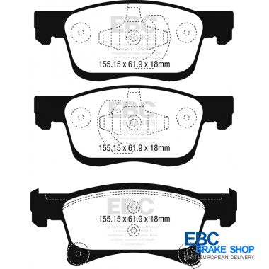 EBC Greenstuff Brake Pads DP22242