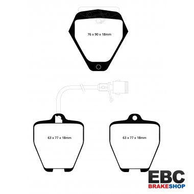 EBC Redstuff Brake Pads DP31012C