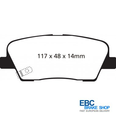 EBC Redstuff Brake Pads DP31806C