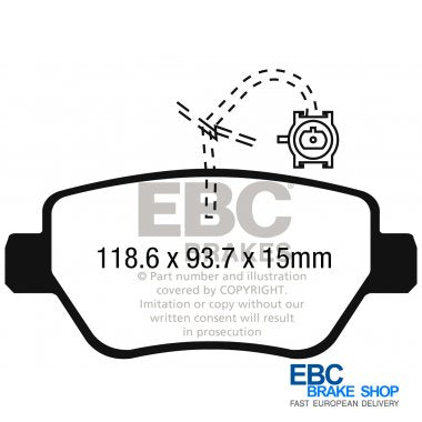 EBC Redstuff Brake Pads DP32258C