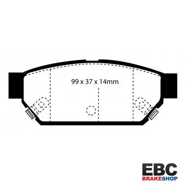 EBC Redstuff Brake Pads DP3986C
