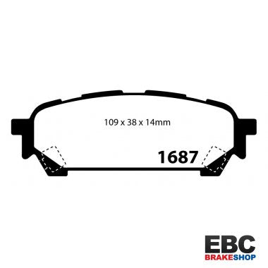 EBC Yellowstuff Brake Pads DP41687R