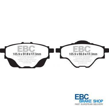 EBC Yellowstuff Brake Pads DP42197R