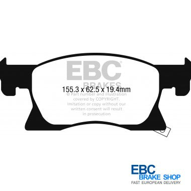 EBC Yellowstuff Brake Pads DP42267R