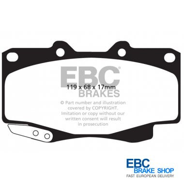 EBC Extra-Duty Greenstuff-6000 Brake Pads DP62005