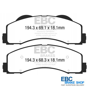 EBC Extra-Duty Greenstuff-6000 Brake Pads DP63034