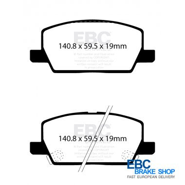 EBC Ultimax OE Replacement Brake Pad Set DPX2420