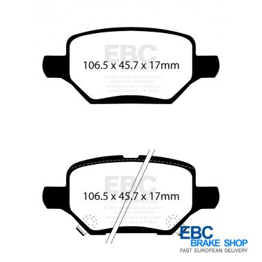 EBC Ultimax OE Replacement Brake Pad Set DPX2421