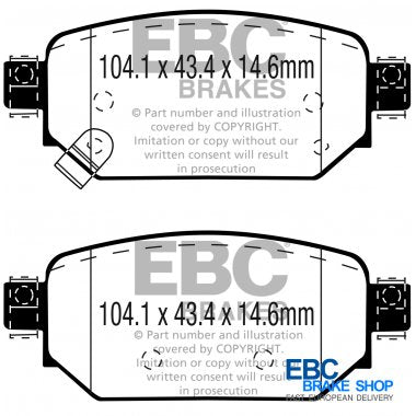 EBC Ultimax OE Replacement Brake Pad Set DPX3081