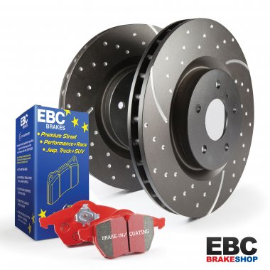 EBC Redstuff Pad & Turbo Groove Disc Kit PD12KF081