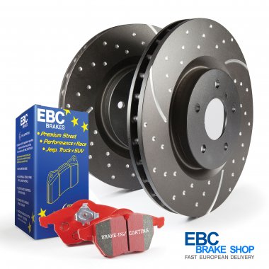 EBC Redstuff Pad & Turbo Groove Disc Kit PD12KF361