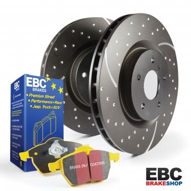 EBC Yellowstuff Pad & Turbo Groove Disc Kit PD13KF014